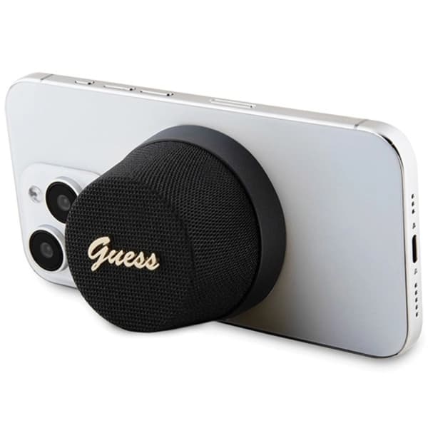 Guess Bluetooth Högtalare Magnetic Script Metal - Svart