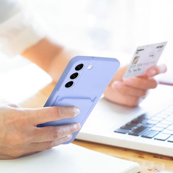 Galaxy A25 Korthållare Mobilskal - Lila