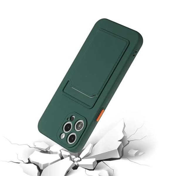 iPhone 15 Pro Max Mobilskal Korthållare - Midnattsgrön