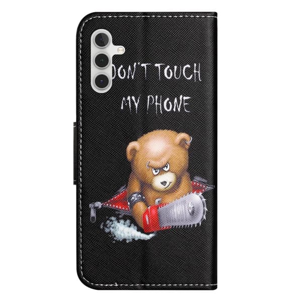 Til Samsung Galaxy A15 tegnebogstativetui mønstertelefoncover