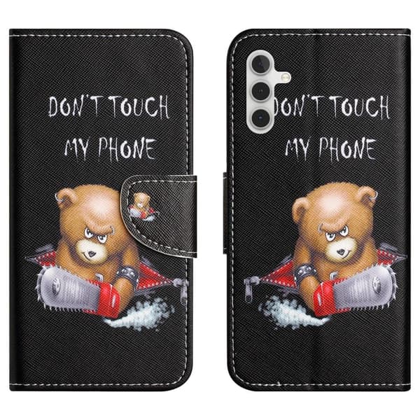 Til Samsung Galaxy A15 tegnebogstativetui mønstertelefoncover