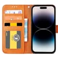 Miniatyrbild 9 av 11: iPhone 15 PU-läderfodral - (2-kortfack)