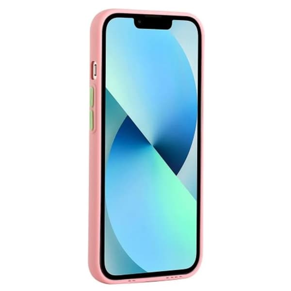 iPhone 15 Mobilskal Korthållare TPU - Rosa