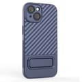 Miniatyrbild 4 av 5: iPhone 15 Mobilskal Kickstand TPU - Mörkblå
