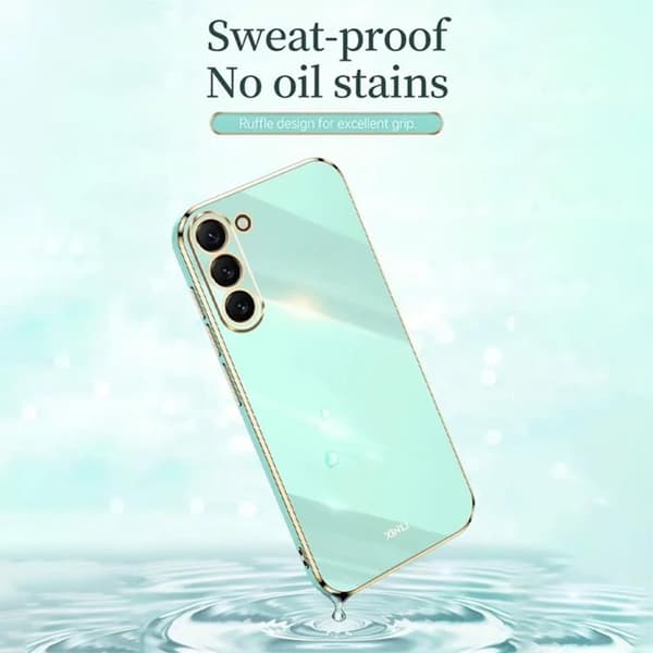 Galaxy S24 Plus Mobilskal Electroplating - Svart