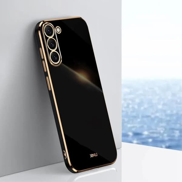 Galaxy S24 Plus Mobilskal Electroplating - Svart