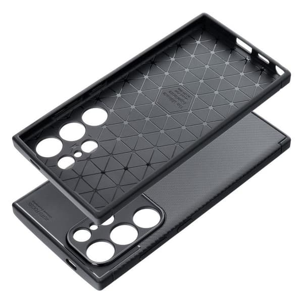 Galaxy S24 Ultra Mobilskal Carbon Premium - Svart