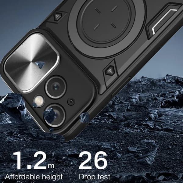 iPhone 15 Mobilskal Ringhållare Roterbart - Lila