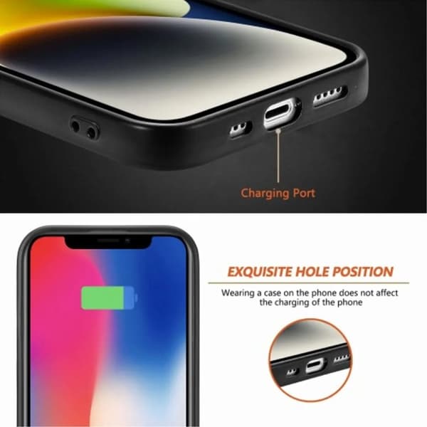 iPhone 15 Plus Mobilskal PU-läder - Blå