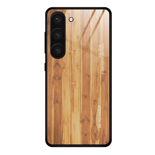Galaxy S24 Plus Mobilskal med Tryck och Baksida - Ljust Trä