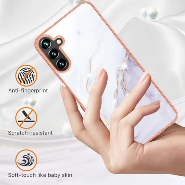 Galaxy A14 5G/4G Mobilskal Marmorerat YB IMD - Vit