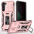 Miniatyrbild 1 av 5: Galaxy S24 Mobilskal Kickstand med Linskydd - Rosa
