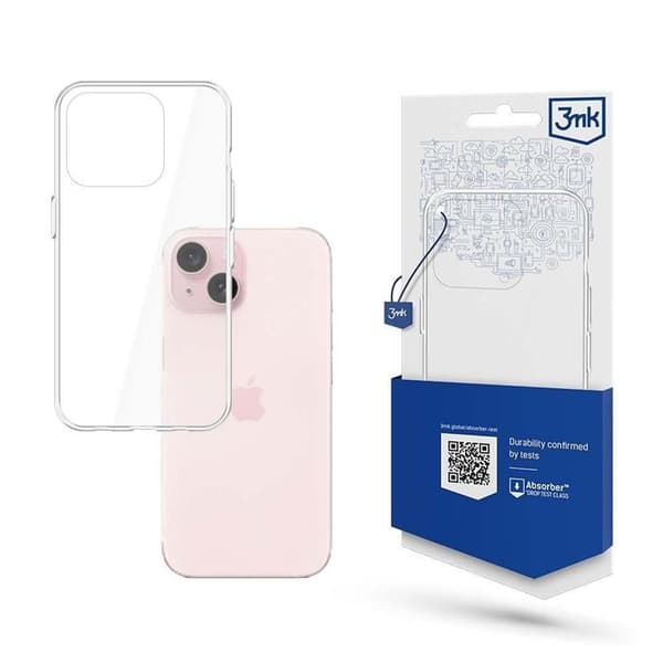 3MK iPhone 15 Mobilskal Armor - Transparent