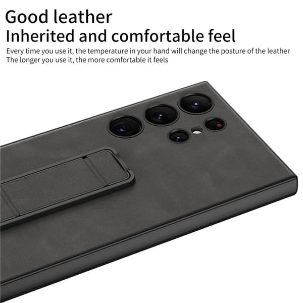 GKK Galaxy S24 Ultra Mobilskal Folding KickStand - Svart