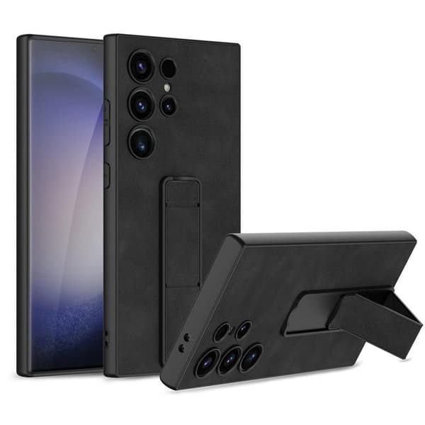 GKK Galaxy S24 Ultra Mobilskal Folding KickStand - Svart