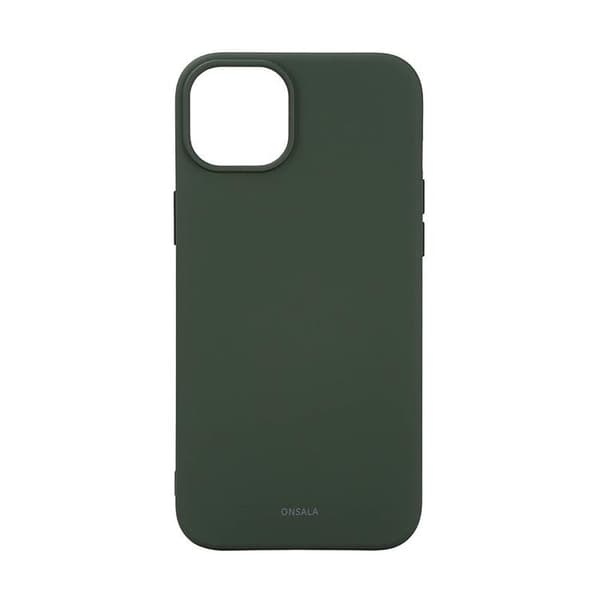 Onsala iPhone 15 Plus Mobilskal MagSafe Silikon - Olive