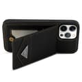 Miniatyrbild 2 av 6: N.BEKUS iPhone 15 Pro Mobilskal Korthållare Kickstand - Svart