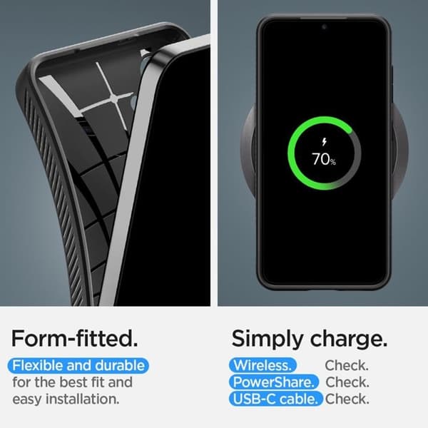 Spigen Galaxy S24 Plus Mobilskal Liquid Air - Matte Svart