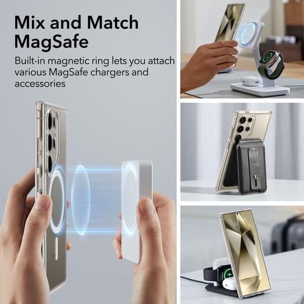 ESR Galaxy S24 Ultra Mobilskal Magsafe CH Halolock - Clear