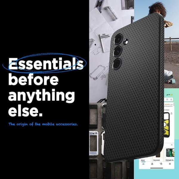 Spigen Galaxy A35 5G Mobilskal Liquid Air - Svart