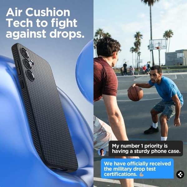 Spigen Galaxy A35 5G Mobilskal Liquid Air - Svart