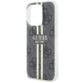 Miniatyrbild 4 av 7: Guess iPhone 15 Pro Max Mobilskal Gold Stripes - Svart