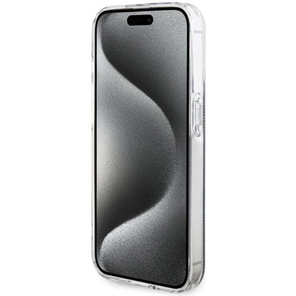 Guess iPhone 15 Pro Max Mobilskal Gold Stripes - Svart