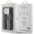 Miniatyrbild 7 av 7: Guess iPhone 15 Pro Max Mobilskal Gold Stripes - Svart