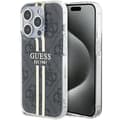 Miniatyrbild 1 av 7: Guess iPhone 15 Pro Max Mobilskal Gold Stripes - Svart