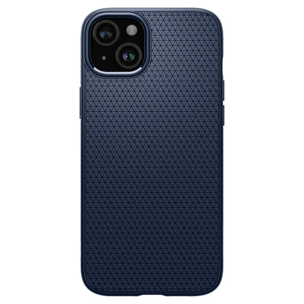 Spigen iPhone 15 Plus Mobilskal Liquid Air - Marinblå