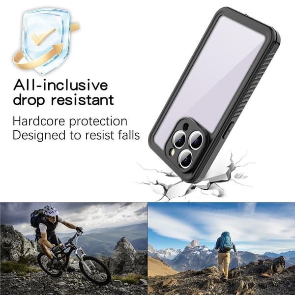 Redpepper iPhone 15 Pro Max Mobilskal Vattentätt IP68 - Svart