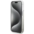 Miniatyrbild 5 av 6: Guess iPhone 15 Mobilskal Liquid Glitter Gold Stripes