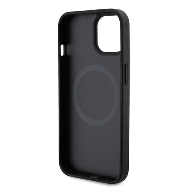 Ferrari iPhone 15 Mobilskal Magsafe Carbon Metal Logo - Svart