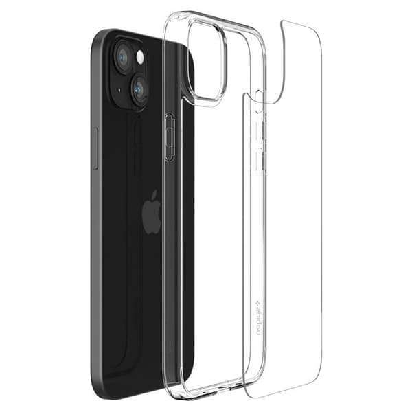 Spigen iPhone 15 Plus Mobilskal Airskin Hybrid - Crystal Clear