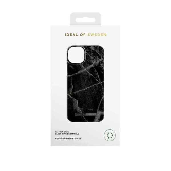 iDeal of Sweden iPhone 15 Plus Mobilskal - Svart Thunder Marble