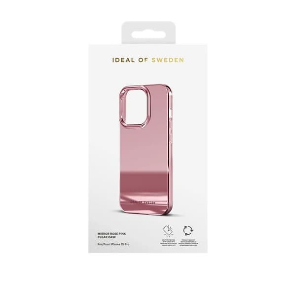 iDeal of Sweden iPhone 15 Pro Mobilskal Clear - Mirror Rose Pink