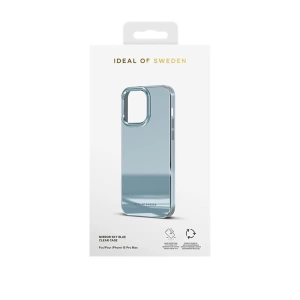 iDeal of Sweden iPhone 15 Pro Max Mobilskal Clear - Mirror Himmelsblå