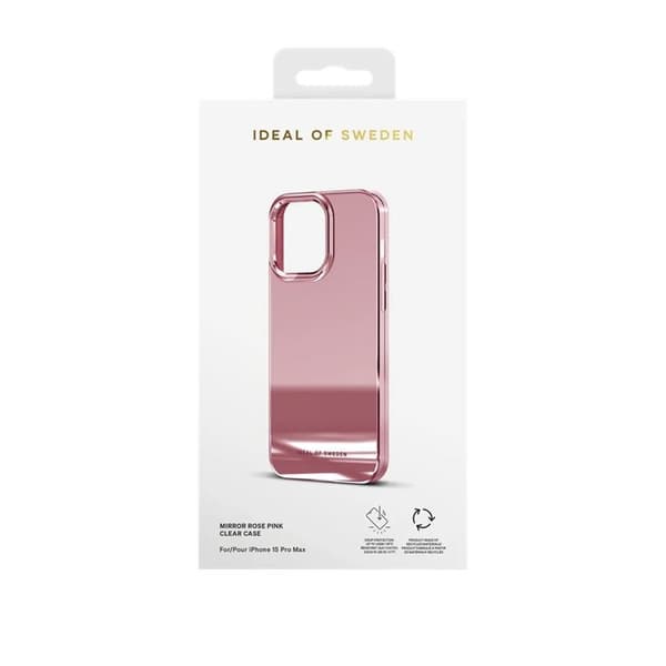 iDeal of Sweden iPhone 15 Pro Max Mobilskal Clear - Mirror Rose Pink