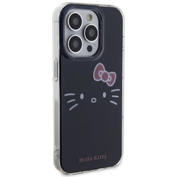 Hello Kitty iPhone 15 Pro Mobilskal IML Kitty Face - Svart