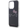 Miniatyrbild 6 av 8: Hello Kitty iPhone 15 Pro Mobilskal IML Kitty Face - Svart