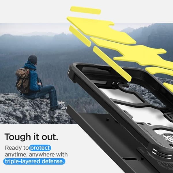 Spigen Galaxy S24 Mobilskal Tough Armor - Svart