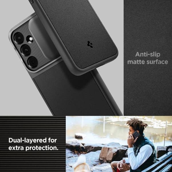 Spigen Galaxy A55 5G Mobilskal Optik Armor - Svart