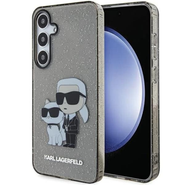 Karl Lagerfeld Galaxy S24 Plus Mobilskal Glitter Karl & Choupette