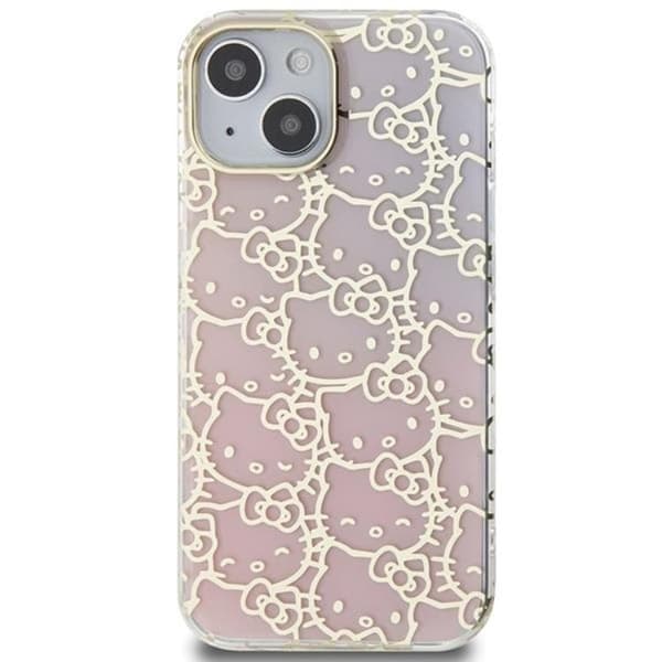 Hello Kitty iPhone 15 Mobilskal IML Gradient Electrop Crowded