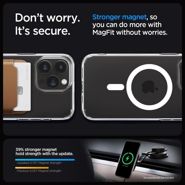 Spigen iPhone 15 Pro Max Mobilskal Magsafe Hybrid - Vit