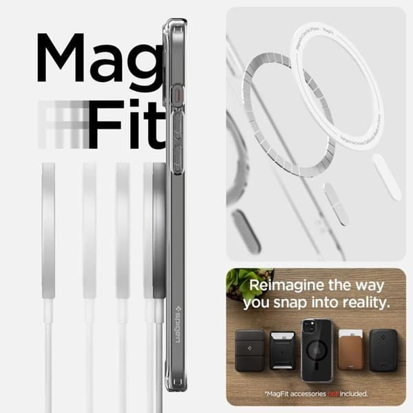 Spigen iPhone 15 Plus Mobilskal Magsafe Ultra Hybrid - Svart