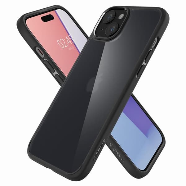 Spigen iPhone 15 Plus Mobilskal Ultra Hybrid - Frosted Svart