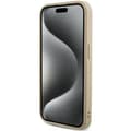 Miniatyrbild 5 av 8: Guess iPhone 15 Pro Mobilskal Saffiano Iridescent Script - Guld