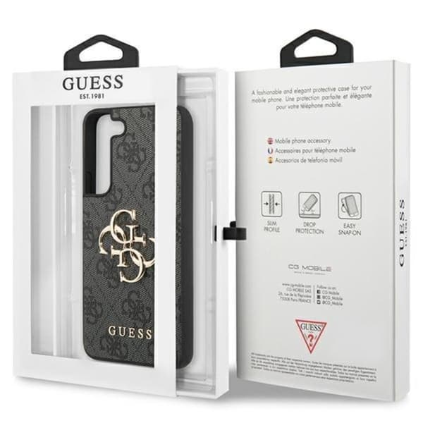 Guess Galaxy S24 Mobilskal Big Metall Logo - Svart