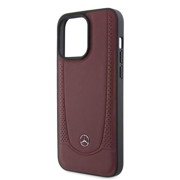 Mercedes iPhone 15 Pro Mobilskal Läder Urban - Röd